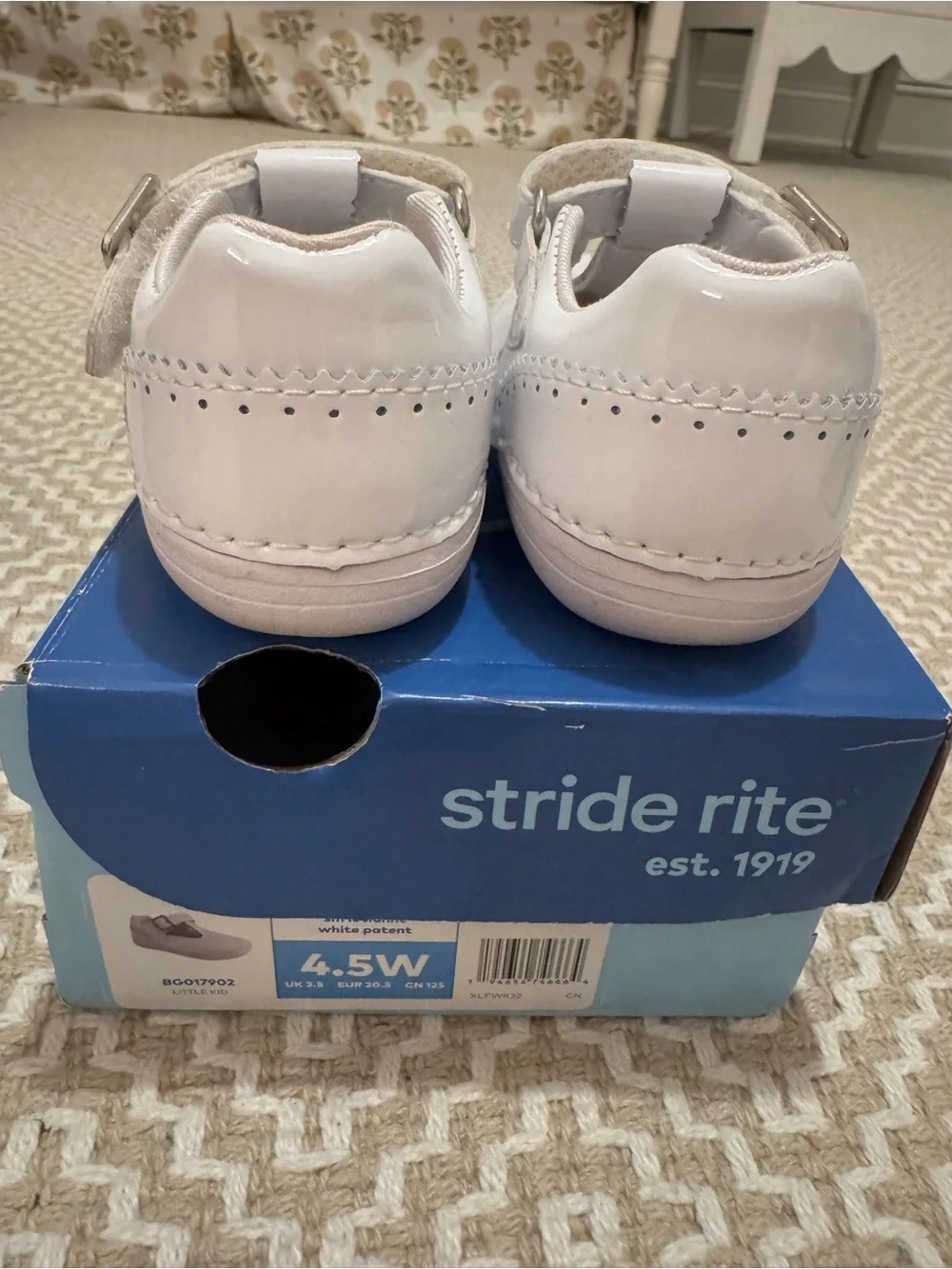 Stride Rite Lucianne Patent Shoe- white